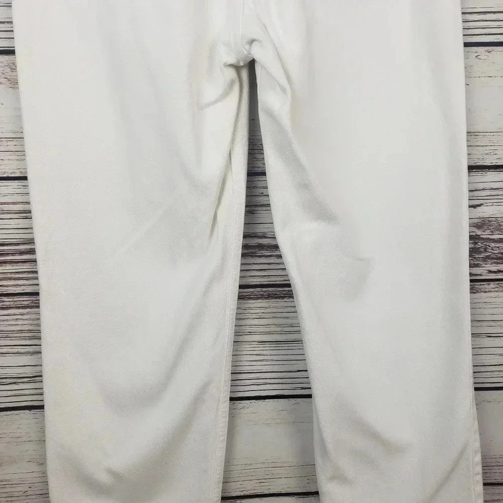 Levis 9 Jr/28" Vtg 512 White High Rise Mom Jeans - Picture 6 of 12